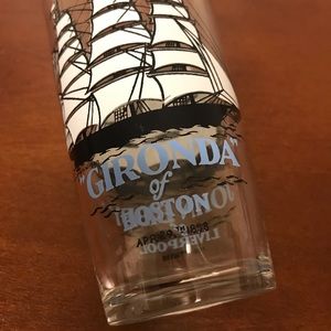 Vtg 50 St Lawerence Glasgow / John Bibby / Liverpool clipper Ship glass set of 2